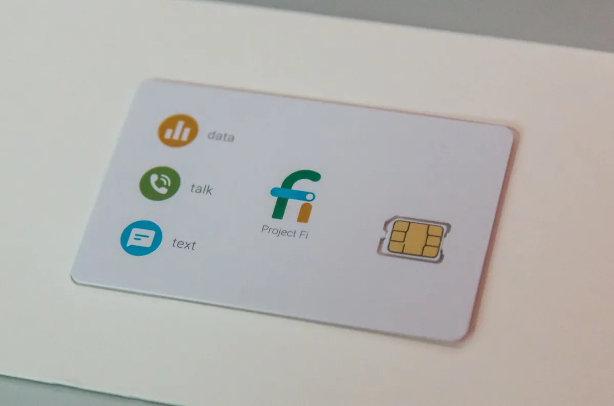 A nano SIM card in its carrier card